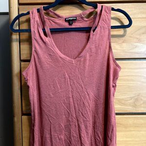 Express Women's Pink Tank Top